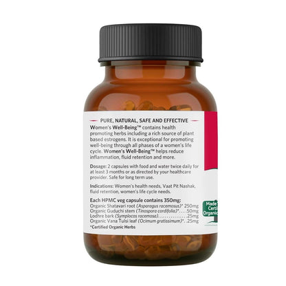 Organic India Women's Well Being to Manage Women's Hormonal Changes Capsule