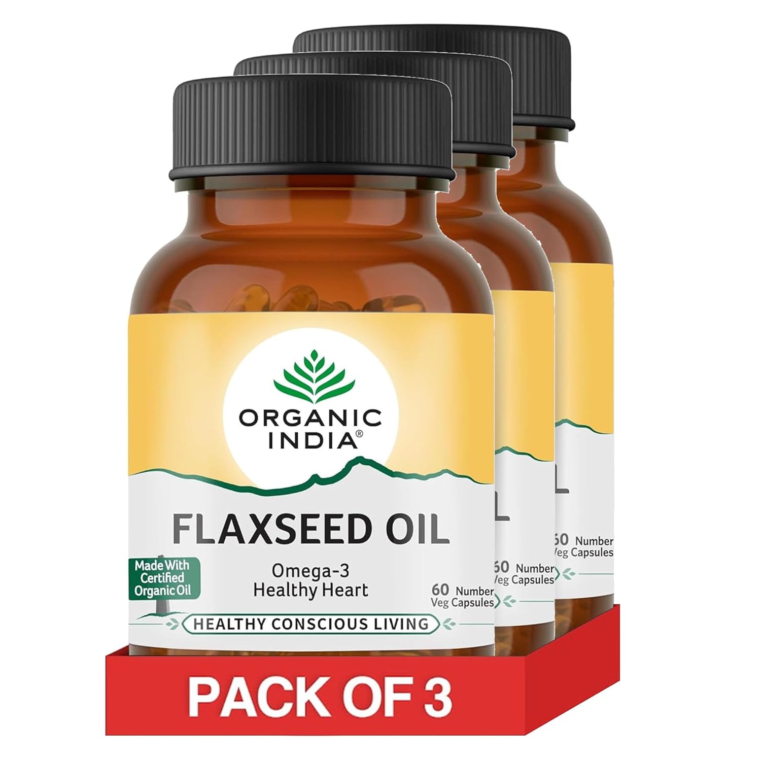 Organic India Organic Flaxseed Oil Capsules