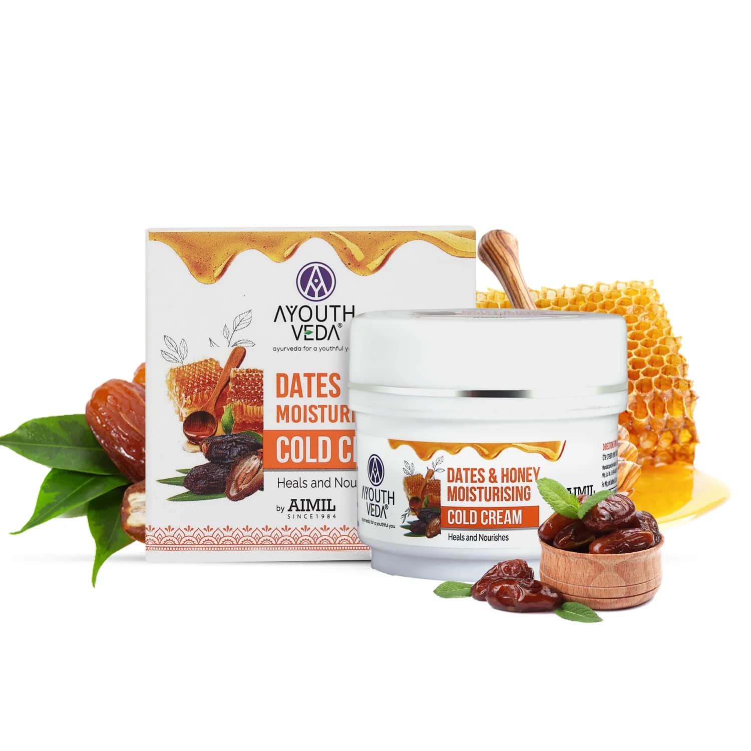 Aimil Ayouthveda Dates & Honey Moisturising Cold Cream Ayurvedic – 50g