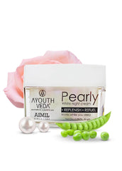 Aimil Ayouthveda Cosmetics Pearly White Night Cream For Brightens Complexion 30g & 50g