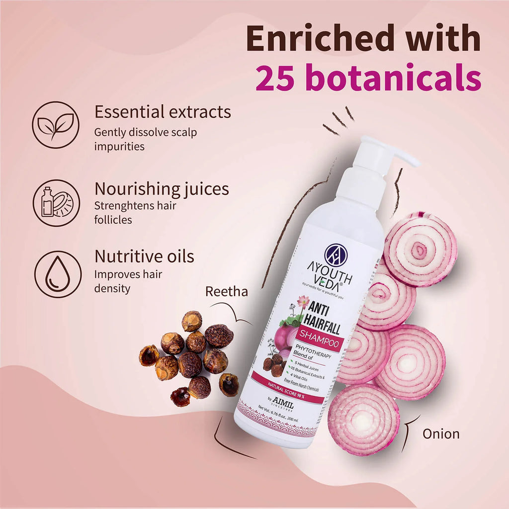 Aimil Ayouthveda Cosmetics Anti Hair Fall Shampoo 200ml