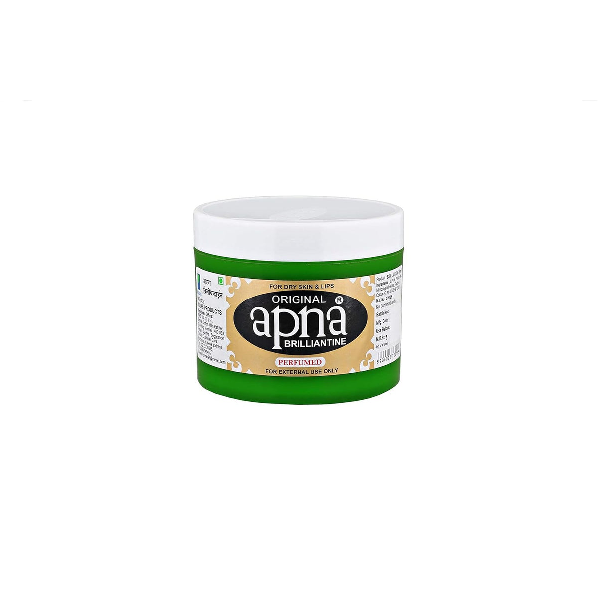 12 X Apna Brilliantine Perfumed Petroleum For Dry Skin Jelly 25g