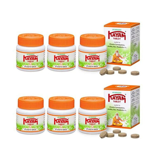 Ayurvedic Kayam Tablet 30 Tablets PACK OF 6(Ship from India)