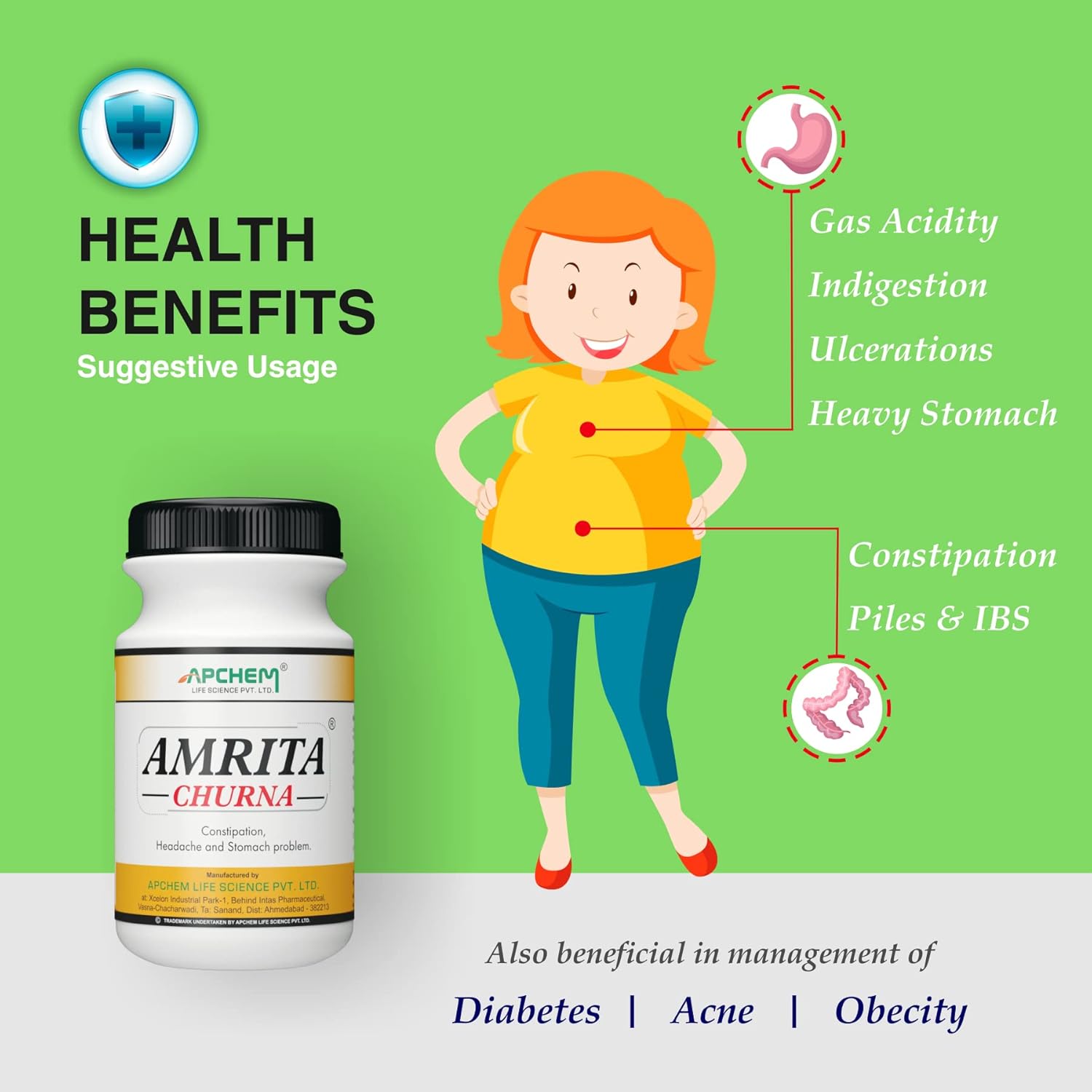 Apchem Amrita Ayurvedic Churna Powder 80Gm