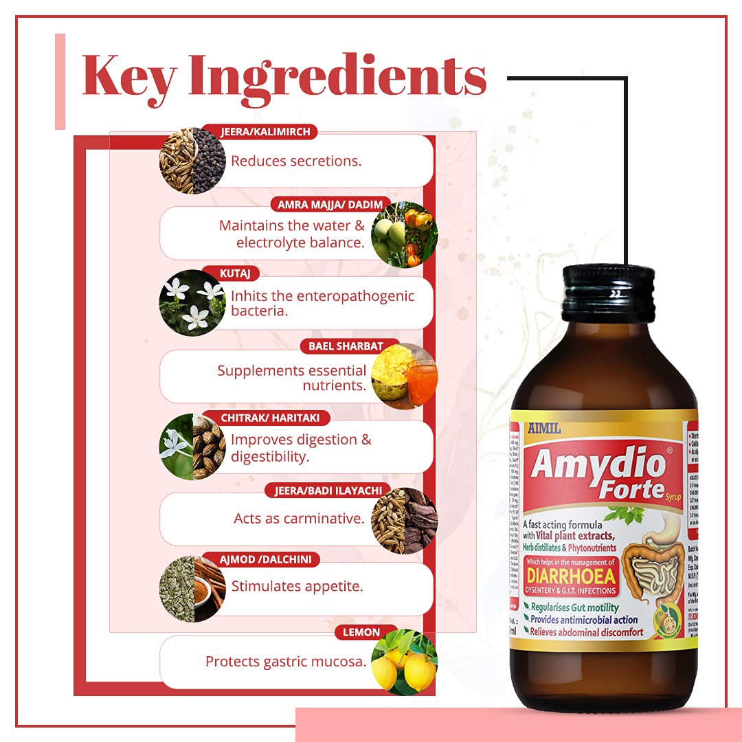Aimil Ayurvedic Amydio Forte Syrup 100ml