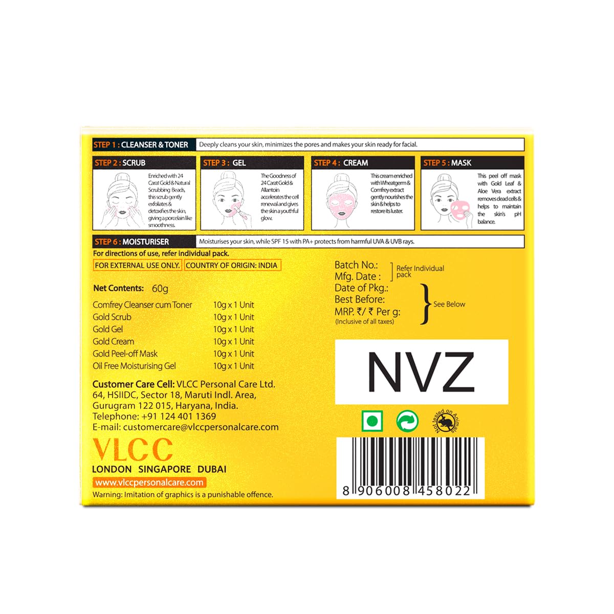 VLCC Natural Sciences Gold Facial Kit