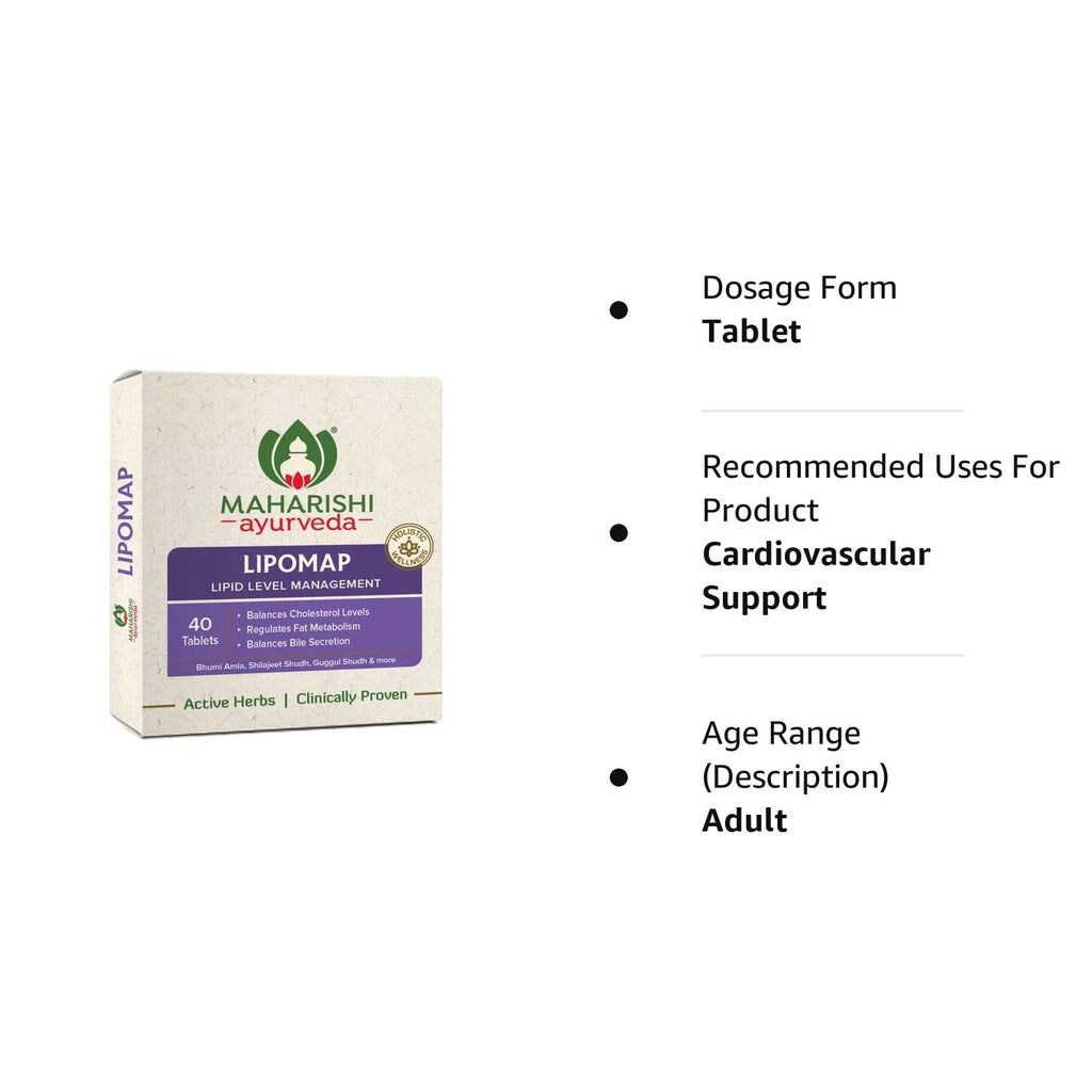 Maharishi Ayurveda Lipomap Natural Remedy 40 Tablets