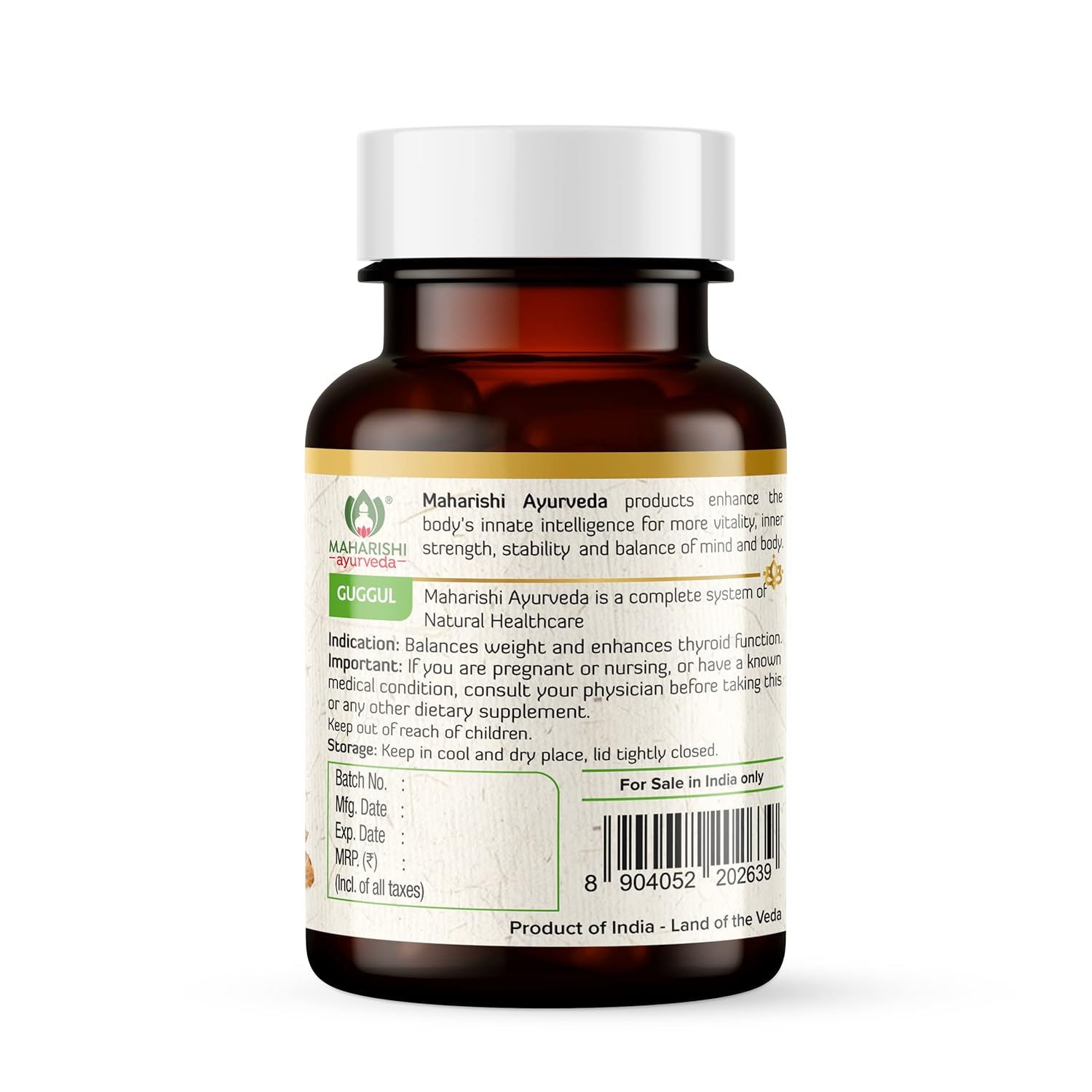 Maharishi Ayurveda Organic Guggul 60 Tablets