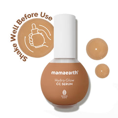 Mamaearth Hydra Glow CC Serum with Vitamin C & Hyaluronic Acid Honey 30ml