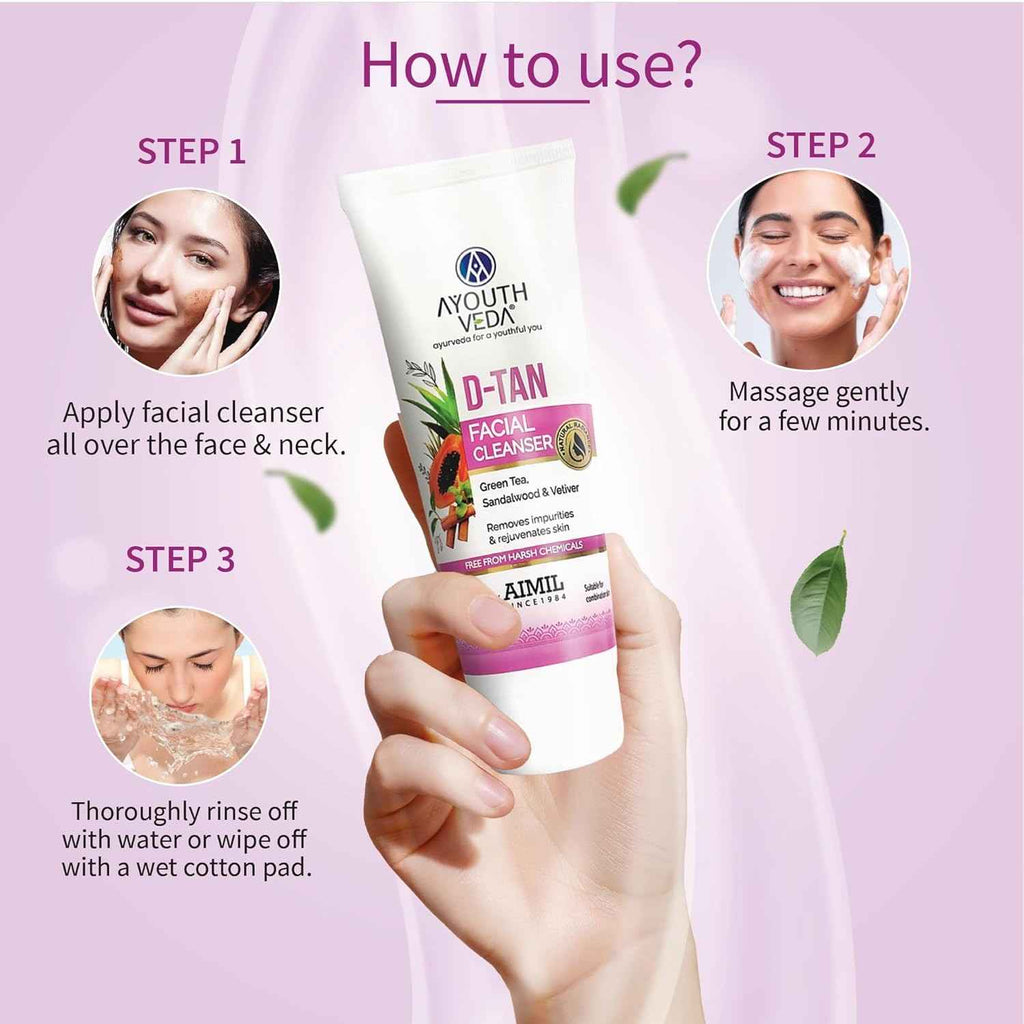 Aimil Ayouthveda Cosmetics D Tan Facial Cleanser 100g