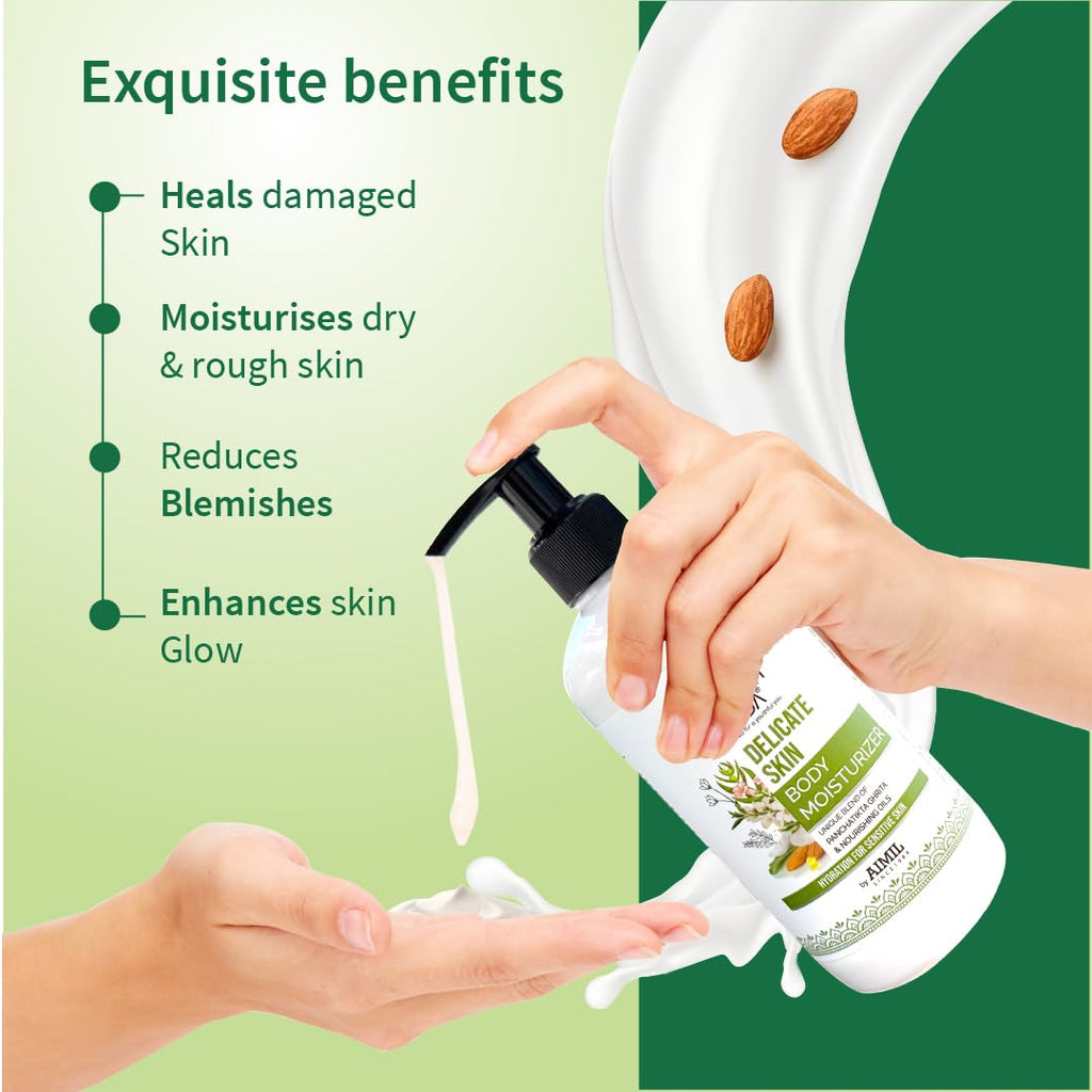 Aimil Ayouthveda Cosmetics Delicate Skin Body Moisturizer Lotion 300ml