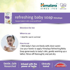 Himalaya Herbal Ayurvedic Refreshing Baby Care Soap Keeps Baby's Skin Cool And Fresh Soap