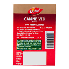 Dabur Ayurvedic Camne Vid With Kesar & jaiphal 30 Tablets