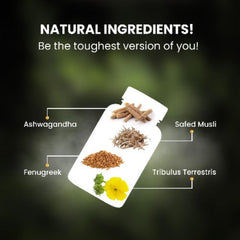 Усилитель тестостерона Himalayan Organics поддерживает мышцы и повышает энергию с помощью витамина D3, магния, цинка, трибулуса, ашваганды и цефата мусли, 90 вегетарианских таблеток