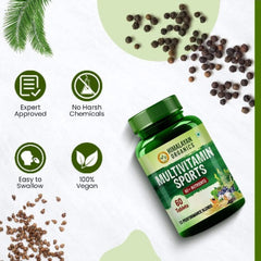 Himalayan Organics Multivitamin Sports With 60 + Vital Nutrients & 13 Performance Blends With Enzymes 60 Tablets