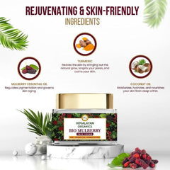 Himalayan Organics Bio Mulberry Cream Remove Dark Spots,Uneven Skin Tone Oil Free & All Skin Types Cream 50gm