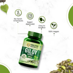 Himalayan Organics Giloy-Extrakt Immunitätsverstärker Hilft bei der Blutreinigung 120 vegetarische Tabletten