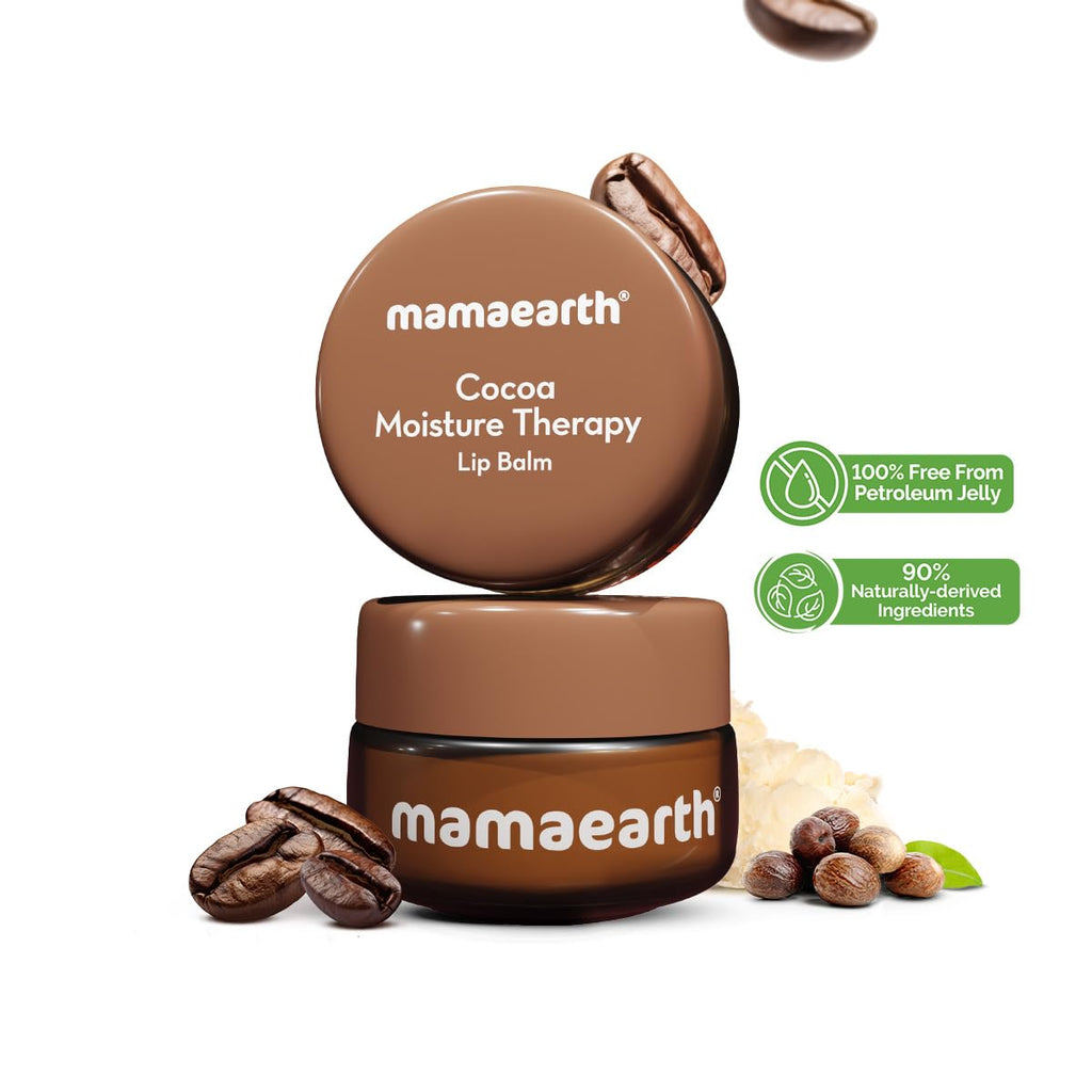 Mamaearth Cocoa Moisture Therapy Lip Balm with Cocoa Butter & Coffee 15g