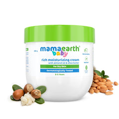 Mamaearth Rich Moisturizing Cream With Almond Oil & Shea Butter For Dry Skin 200g