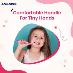 Leeford Enshine For 12+ Months Babies Tongue Cleaner Easy Grip Multi Colors Soft Toothbrush