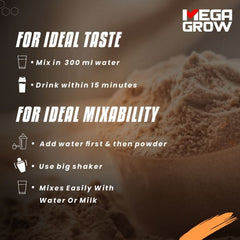 Leeford Megagrow Mass Gainer Milk Chocolate Flavour With Shaker Powder 1 Kg