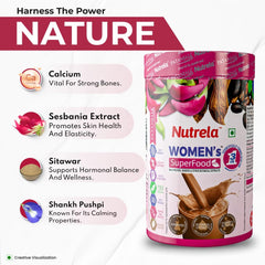 Patanjali Nutrela Women's Superfood Chocolate Flavor Powder 400g