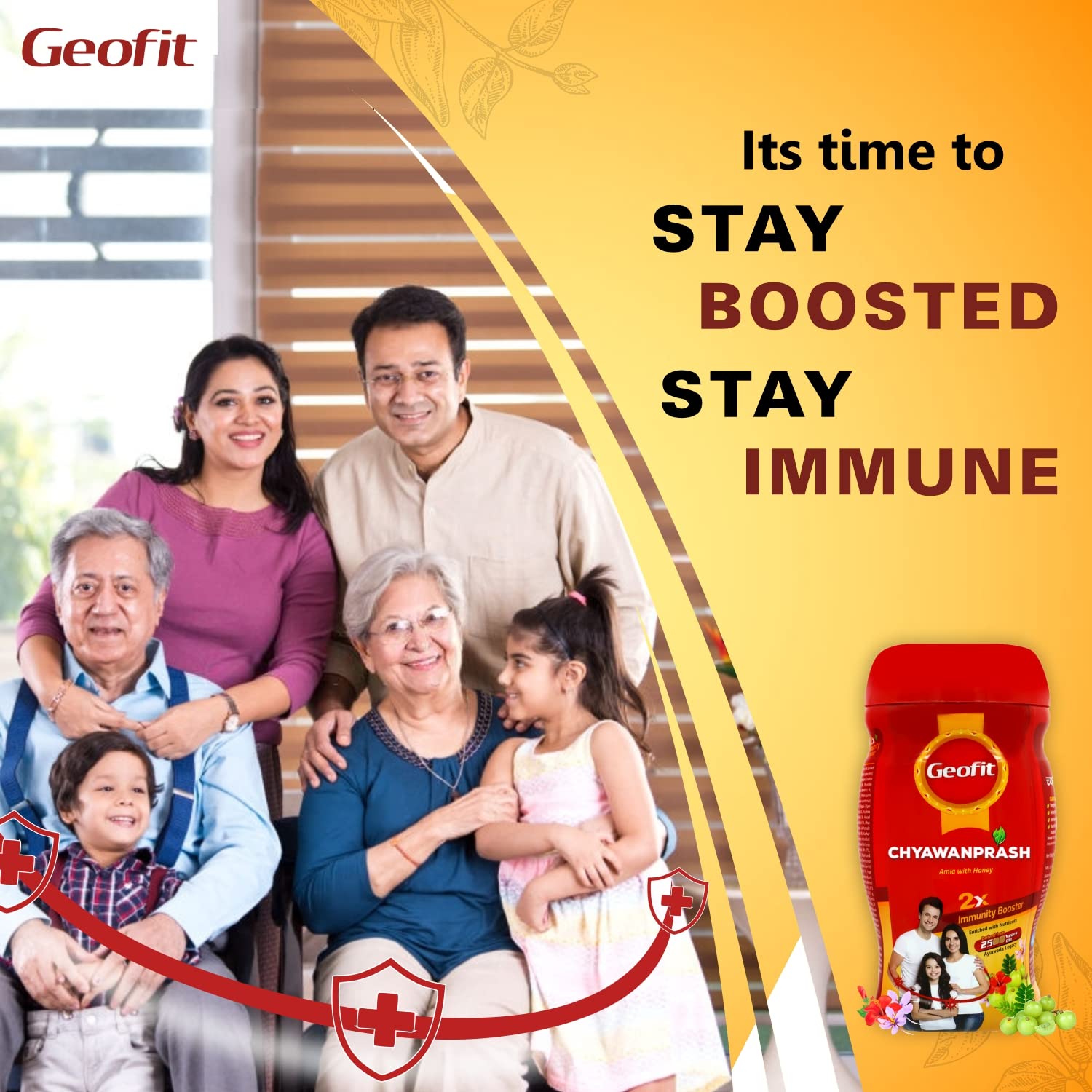 Leeford Geofit Ayurvedic Amla With Honey Chyawanprash 1 Kg