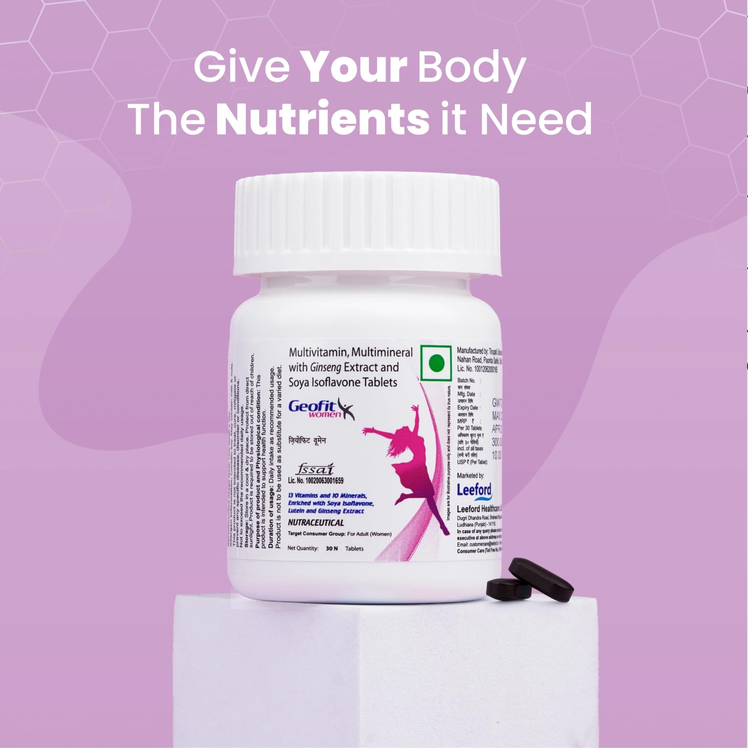 Leeford Geofit Multivitamin For Women 30 Tablets