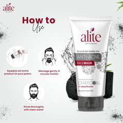 Leeford Alite Anti-Acne Charcoal Face Wash