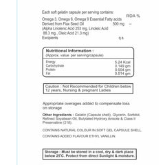 Leeford Geomax 3g Omega 3 Omega 6 And Omega 9 Softgel Capsules