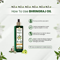 Himalayan Organics Bhringraj Oil Controls Hair Fall Promotes Hair Growth 200ml