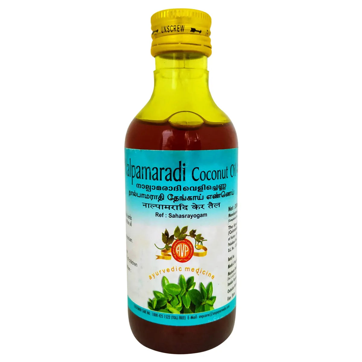 AVP Ayurvedic Nalpamaradi Coconutt Thailam Oil