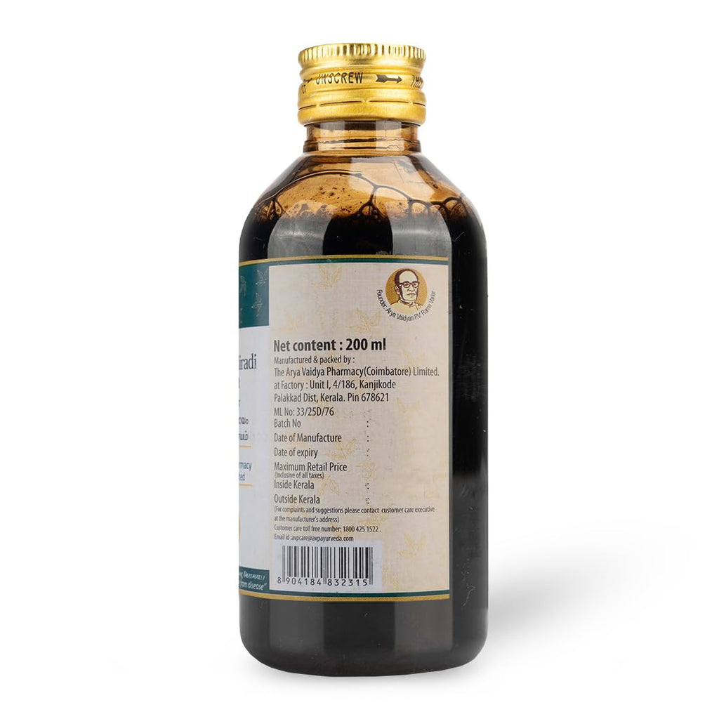 AVP Ayurvedic Khathakakhadiradi Kashayam Liquid 200ml