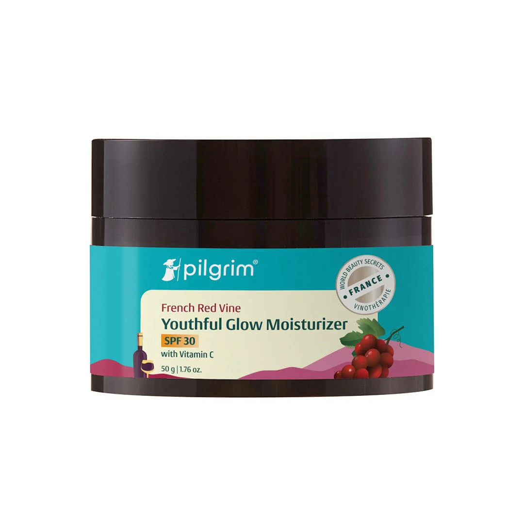 Pilgrim Cosmetics Red Vine Face Cream SPF 30 with Vitamin C & Rosehip Oil (PA+++) 50g