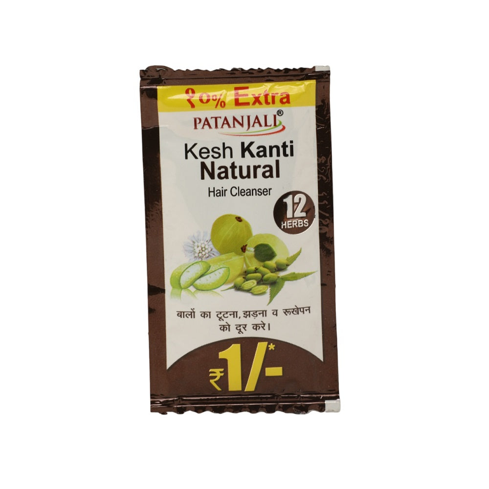 Patanjali Keshkanti Hair Cleanser Natural & Aloevera 20 X 5ml