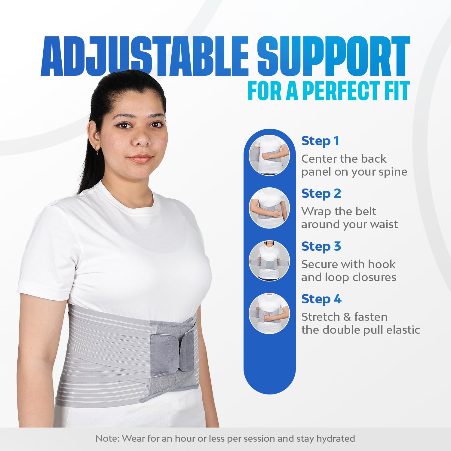 Leeford Contoured Lumbo Sacral Belt Color Random