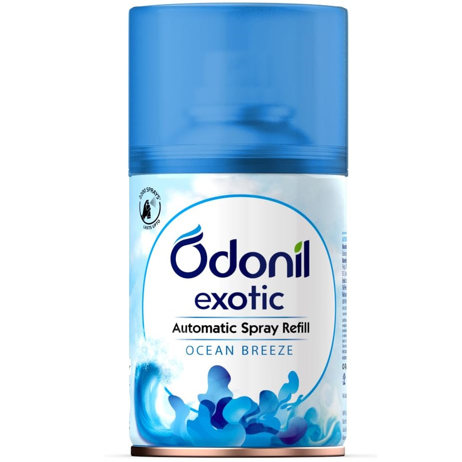 Odonil Exotic Automatic Spray with Floral Bliss,Ocean Breeze & Sensual Dahlia Machine Refill 225ml