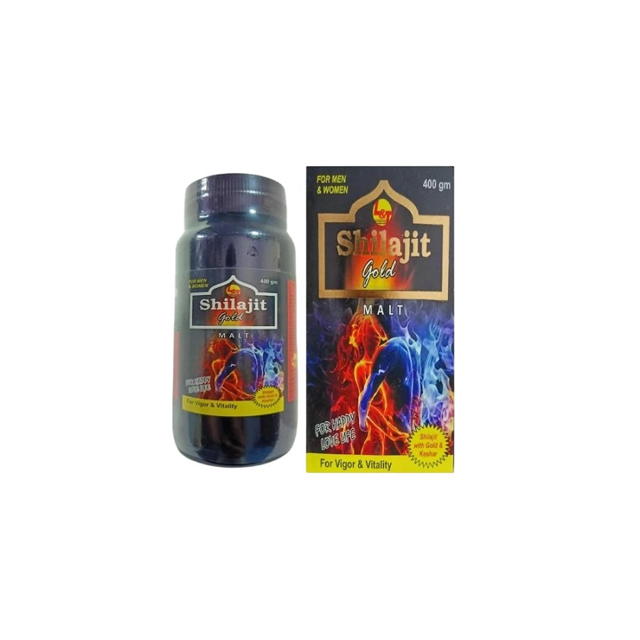 L & T Ayurvedic Shilajit Gold Malt Syrup 400gm