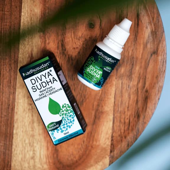 Divyasudha Gas Acidity Ayurvedic Natural Drop For Quick Relief From Gas Acidity Drops 15ml