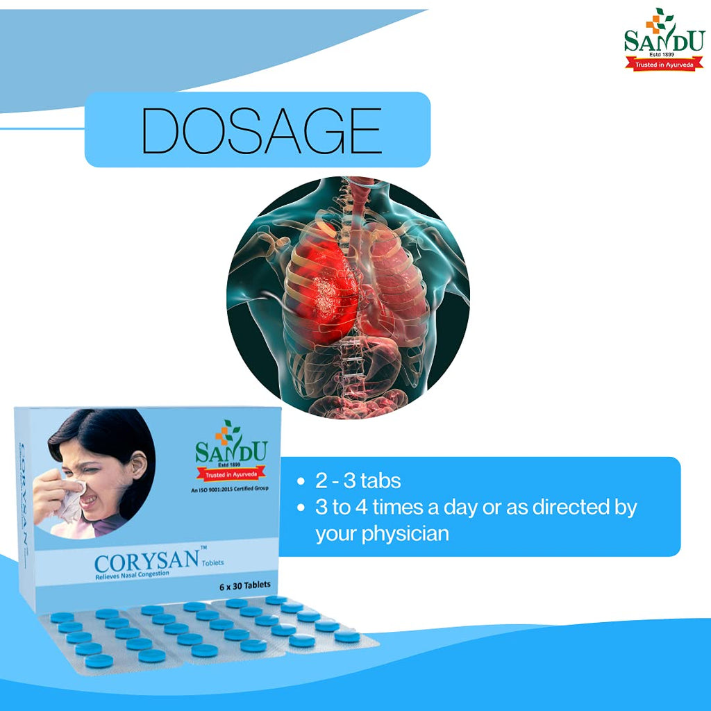 Sandu Ayurvedic Corysan Tablets