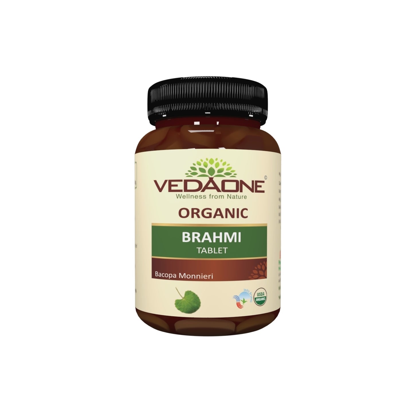 Vedaone Ayurvedic USDA Organic Brahmi (Bacopa Monnieri) 60 Tablets