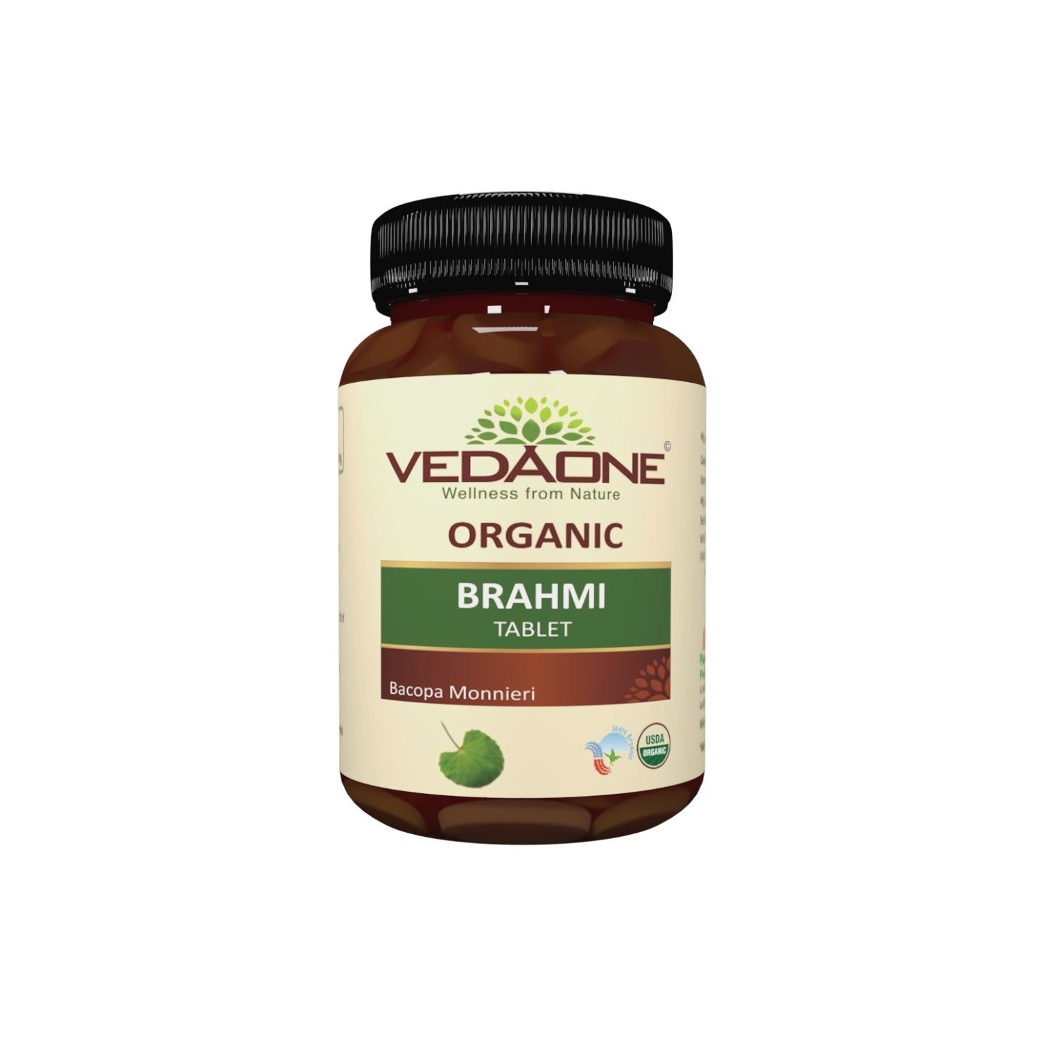Vedaone Ayurvedic USDA Organic Brahmi (Bacopa Monnieri) 60 Tablets
