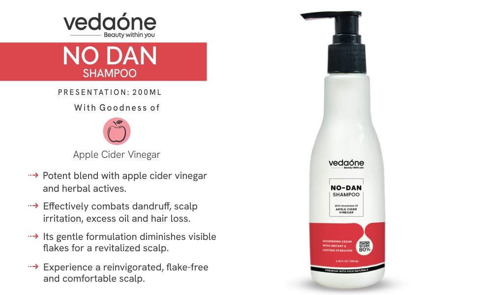 Vedaone Cosmetics No Dan Hair Shampoo 200Ml