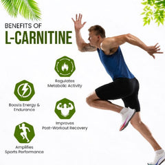 Himalayan Organics L Carnitine 2000mg/Serve Supports Muscle Recovery,Fat Burn & Energy Vegetarian Tablets