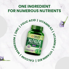 Himalayan Organics Alfalfa Calcium Citrate Malate 1200mg With Vitamin D,k2,Mk7,B12,Zinc & Magnesium 120 Vegetarian Tablets