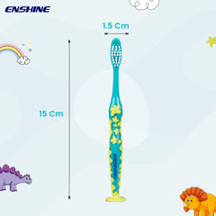 Leeford Enshine Kids Toothbrush For Junior [3+Years] With Easy Grip Multi Color