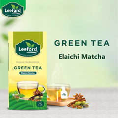 Leeford Elaichi Matcha Green Tea 25 Infusion Bags