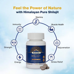 Leeford Hindratan Himalyan Pure Shilajit 60 Tablets