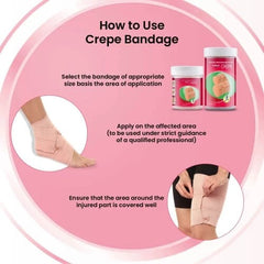 Leeford Cotton Crepe Pain Relief Bandage 10cm x 4m