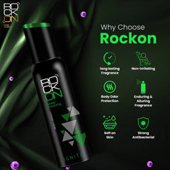 Leeford Rockon Unisex Intense,Ignite,Impulse Deodorant